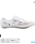 Shimano RC703 Road Shoes White