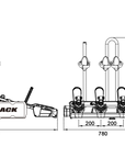 BuzzRack Eazzy H3 Tow Ball 3 Bike Platform Rack