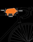 JetBlack Top Tube Bag 1.0L Black