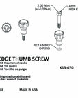 K-Edge GO BIG Thumb Screw