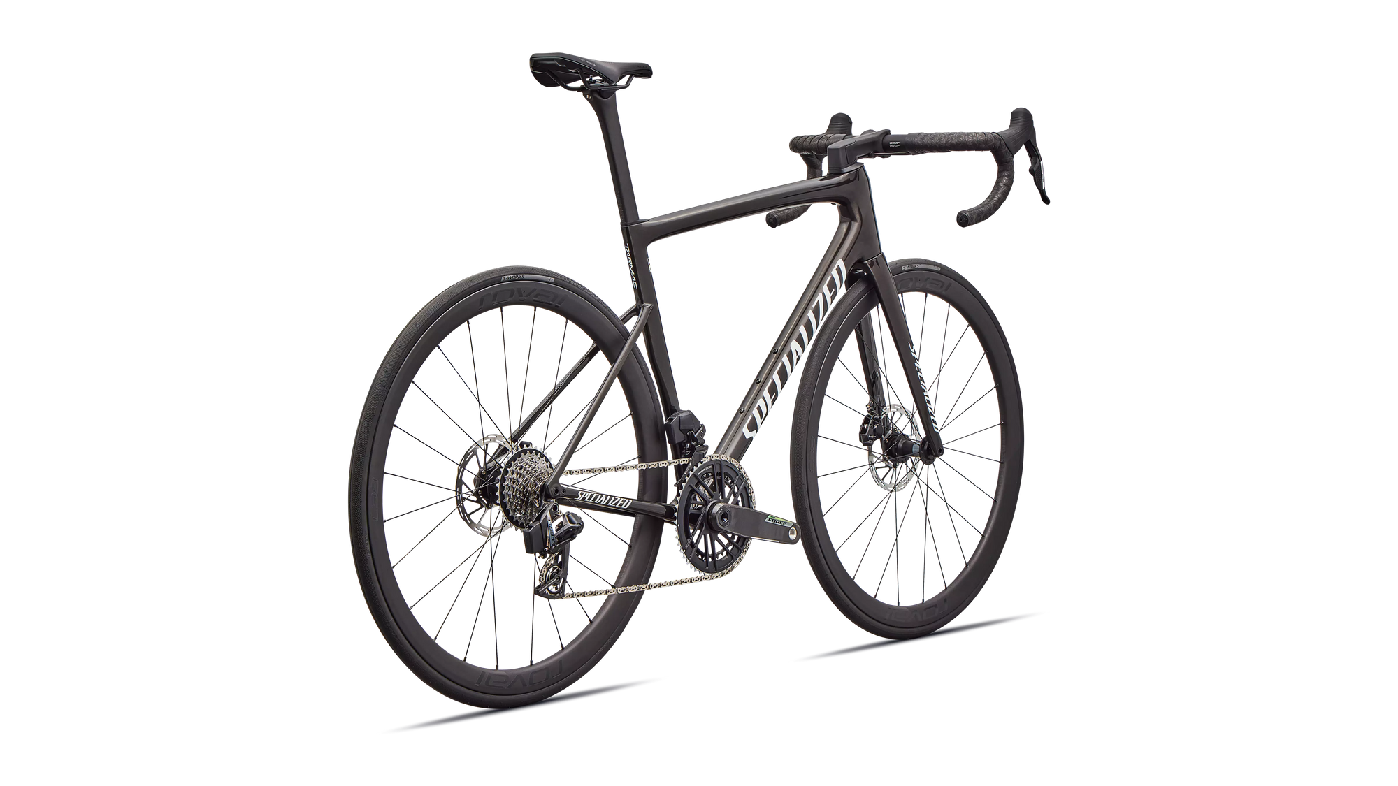 2026 Specialized Tarmac SL8 Expert AXS Gloss Obsidian Metallic / 25% Cqv Reflex Super Red Pearl Over Whit