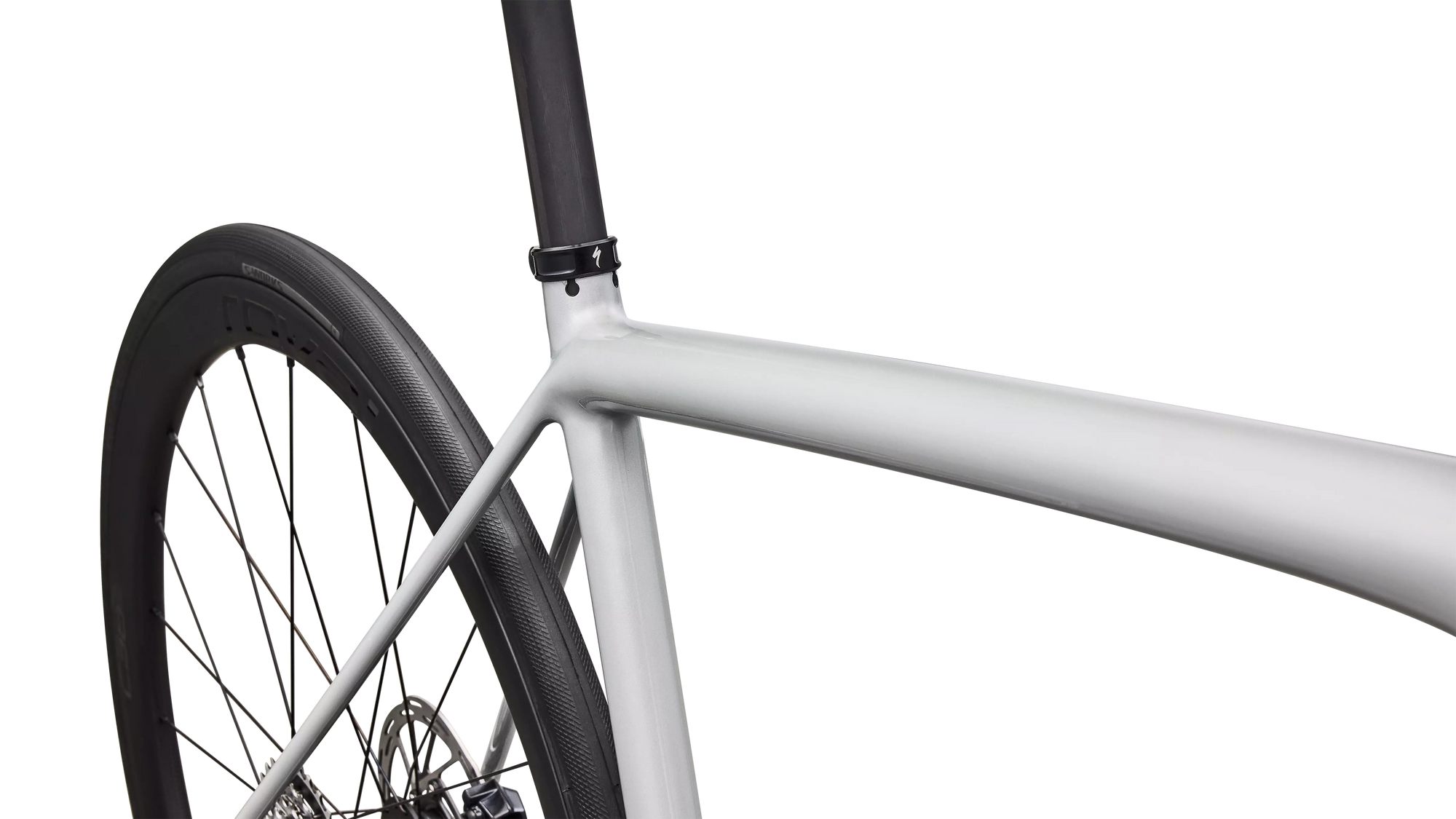 2026 Specialized Aethos 2 Expert AXS Gloss Dolomite Metallic / Blue Pearl Over Shadow Silver