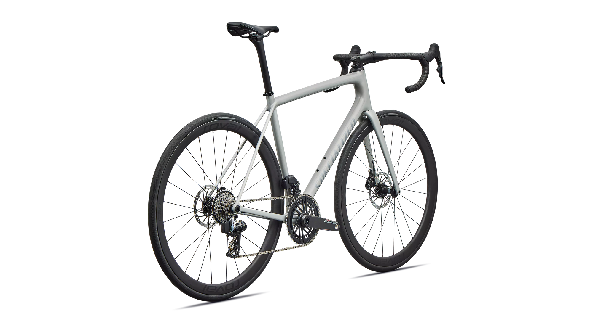 2026 Specialized Aethos 2 Expert AXS Gloss Dolomite Metallic / Blue Pearl Over Shadow Silver