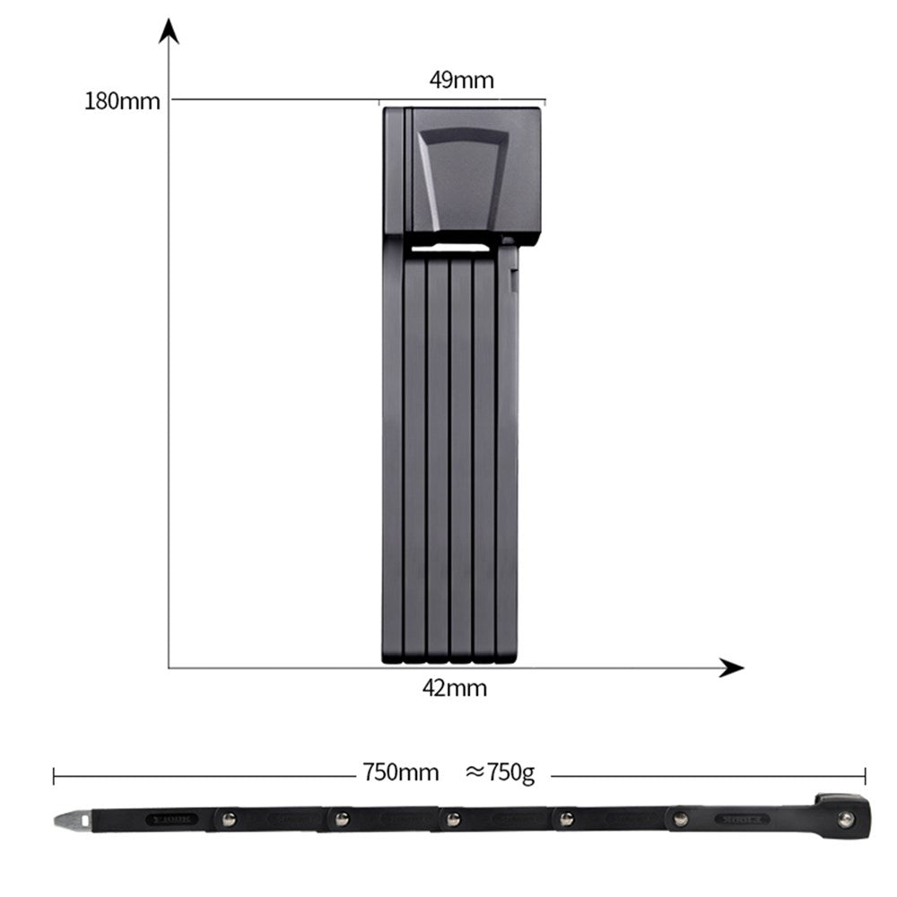 ETook 480 750mm x 4mm Large Folding Lock