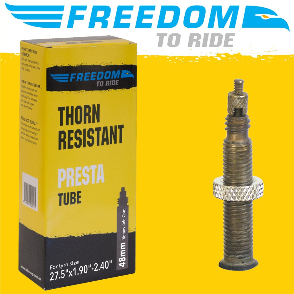 Freedom 27.5" x 1.90-2.40" Thorn Resistant 48mm P/V Tube