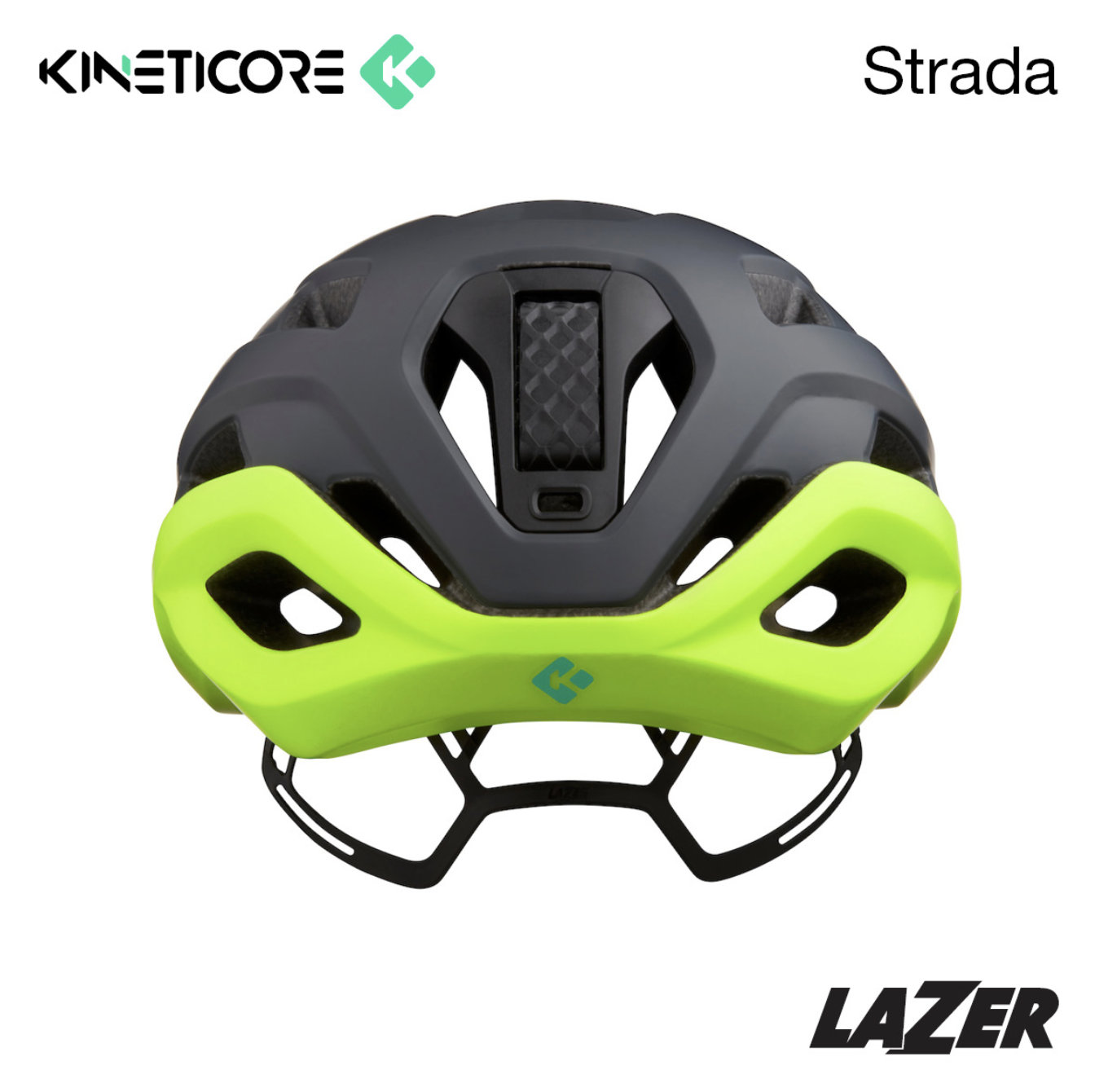 Lazer Strada KC Matte Dark Grey / Flash Yellow