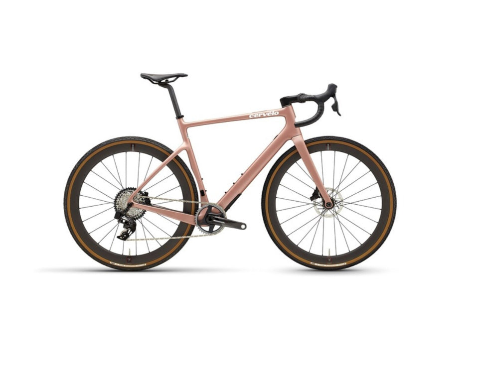 2023 Cervelo Aspero 5 Force XPLR eTap AXS D2 Rose Champagne