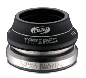 BBB Headset Tapered 1.1/8-1.1/4" 15mm Alloy Cone Space