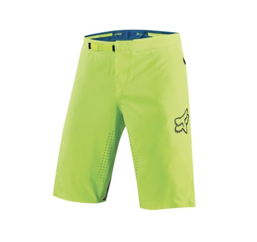 Fox Attack Shorts Fluro Yellow
