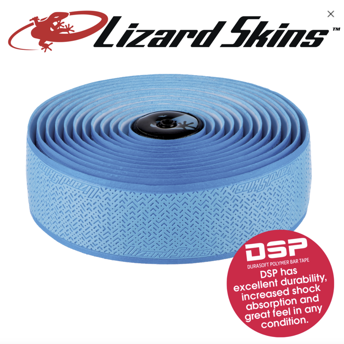 Lizard Skin 3.2mm V2 Sky Blue Bar Tape