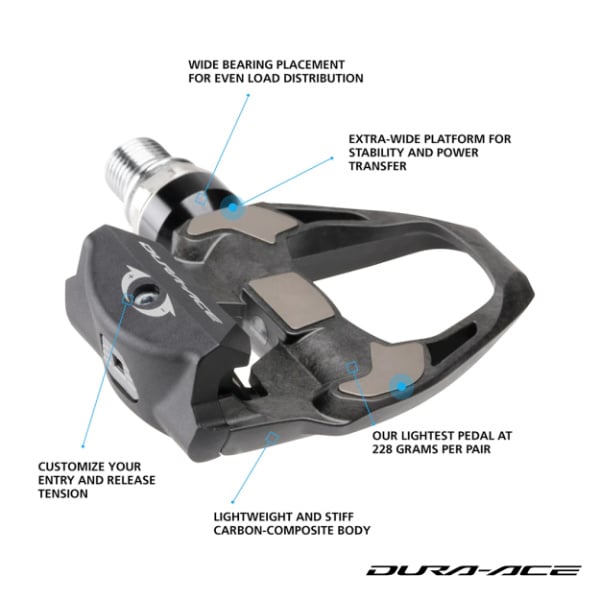 Shimano PD-R9100 SPD-SL Pedals Dura-Ace