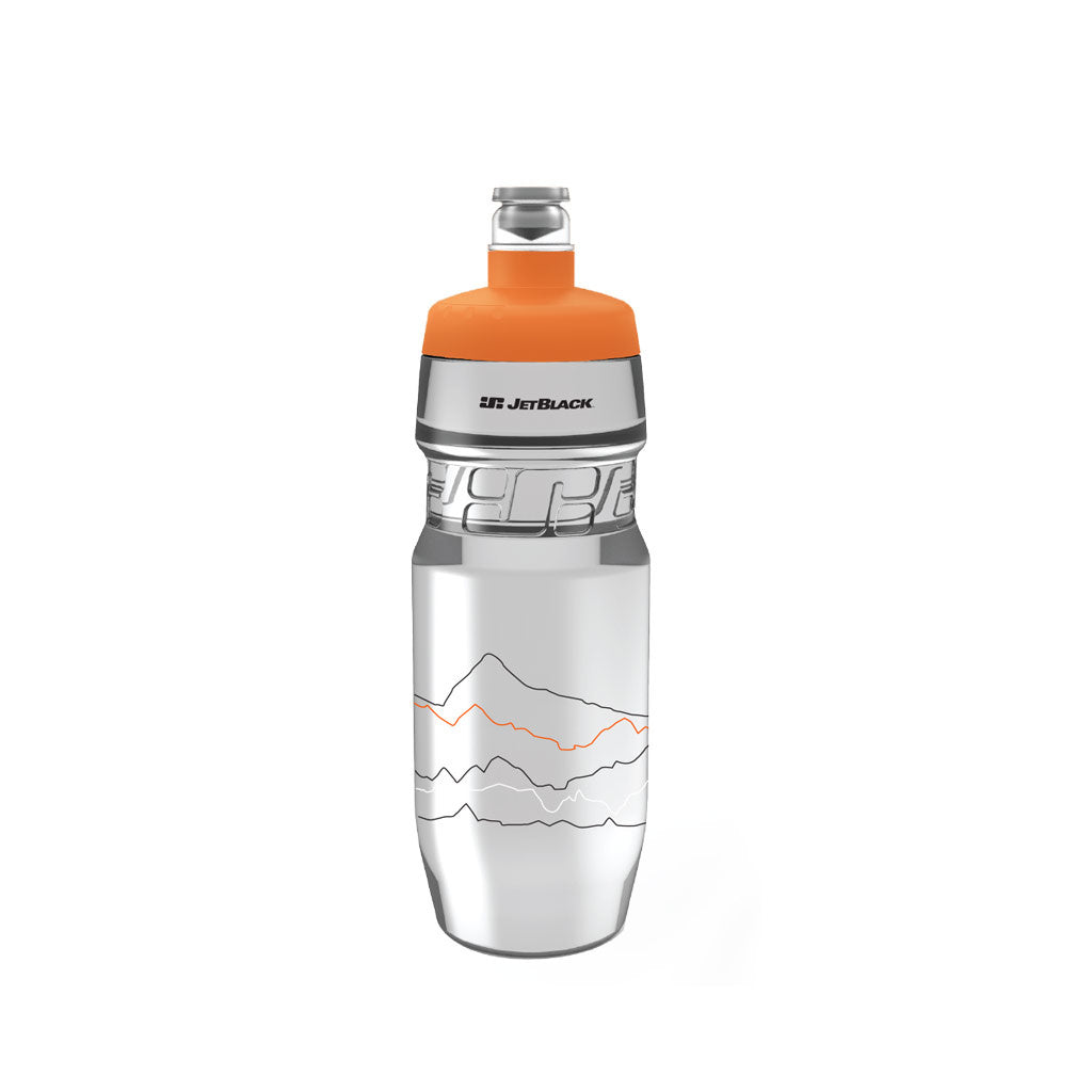 JetBlack Icon Clear with Orange Lid 710ml Bottle